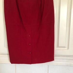 Red Victoria Secret Pencil Skirt Size 6